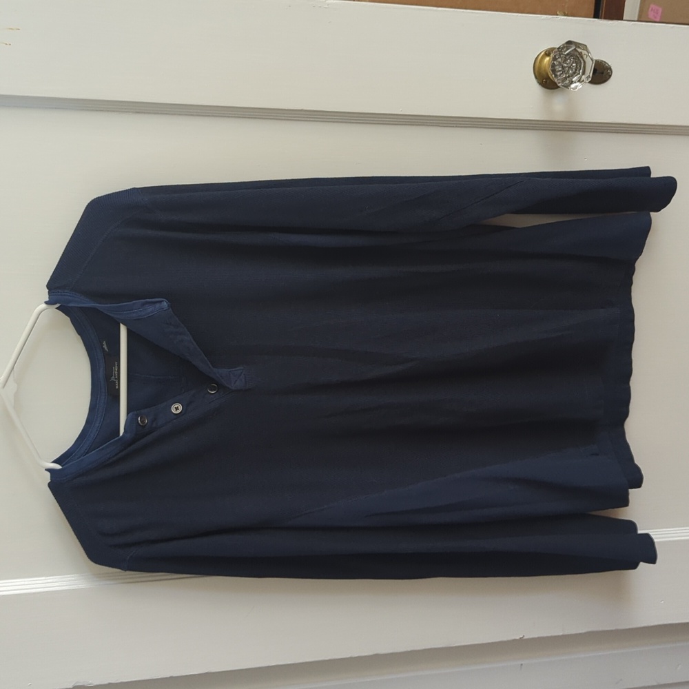 Men's Marc Anthony lightweight waffle button henley size L